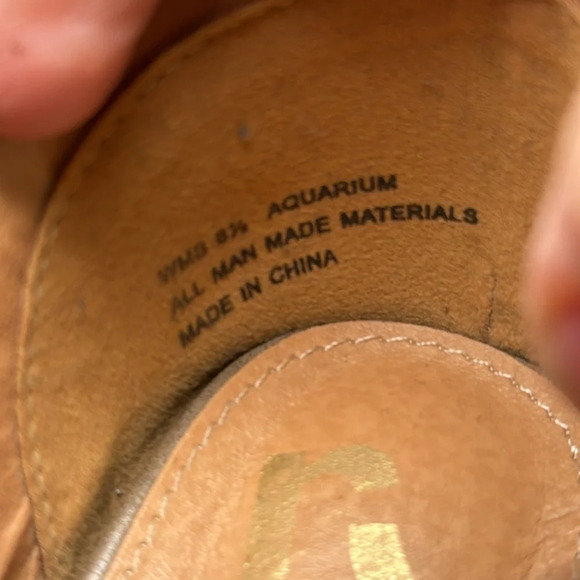 🌻 Report Aquarium Women’s Open Toe Heeled Booties size 9 - Picture 6 of 7